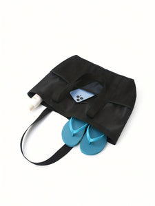Multi-purpose foldable beach bag