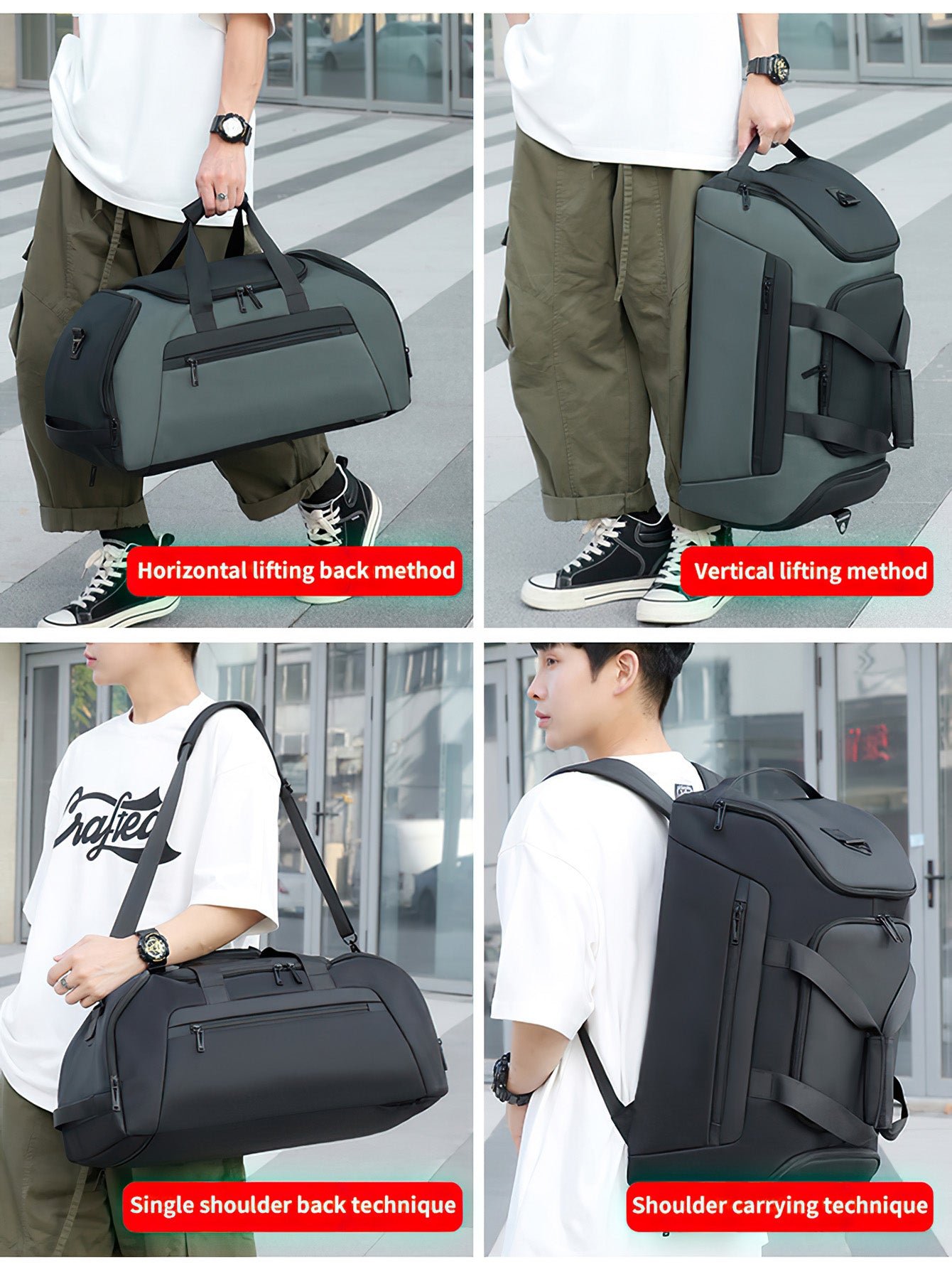 Multifunctional Sports & Travel Backpack with Independent Shoe Compartment - 2 Colors