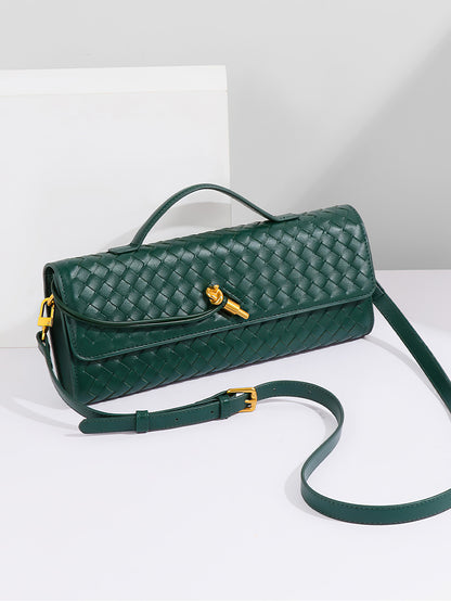 Vintage Woven Clutch Bag: Retro Accordion Crossbody for Evening & Daily Use - 16 Colours