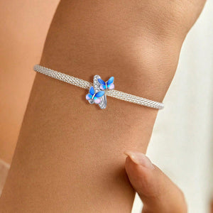 925 Sterling silver butterfly charm bead