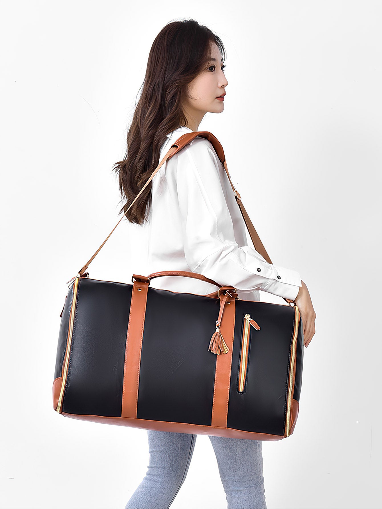 Versatile Foldable PU Travel Suitcase - Your Perfect Travel Companion - 3 Colors