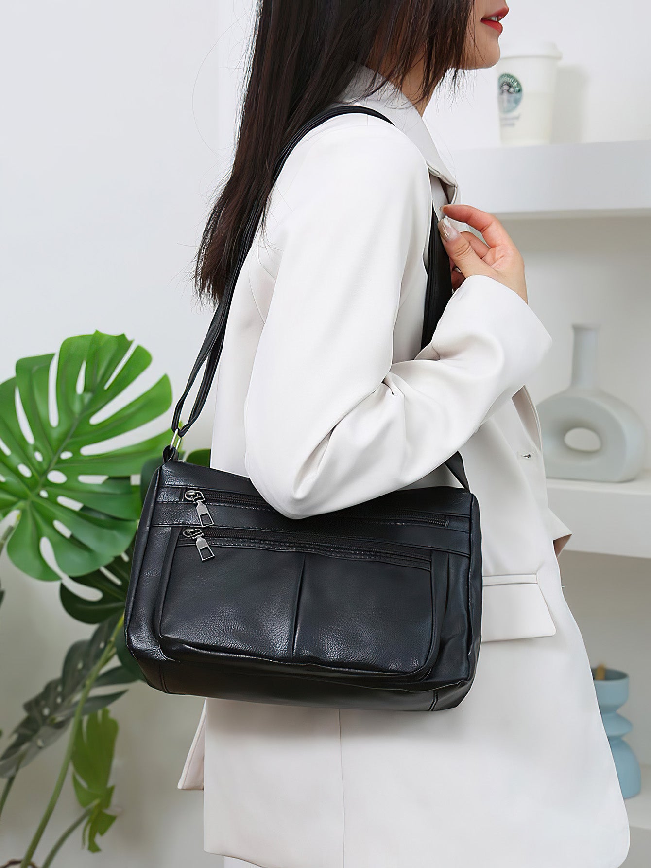 Chic Soft Leather Crossbody Bag for Women - 4 Colours