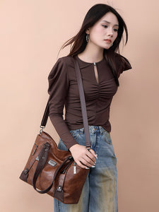 Vintage European Style Handbag - The Perfect Blend of Fashion and Functionality - 4 Colors