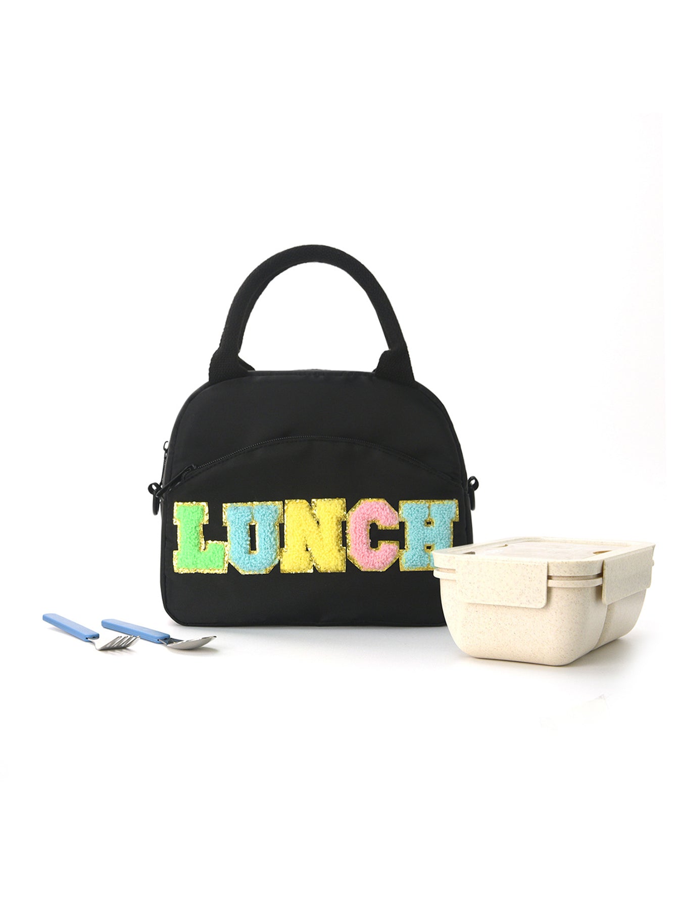 Embroidered lunch bag