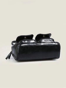 Minimalist Underarm Tote - Compact Commuter Bag with Hidden Compartment - 2 Colours