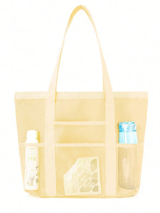Multi-purpose foldable beach bag
