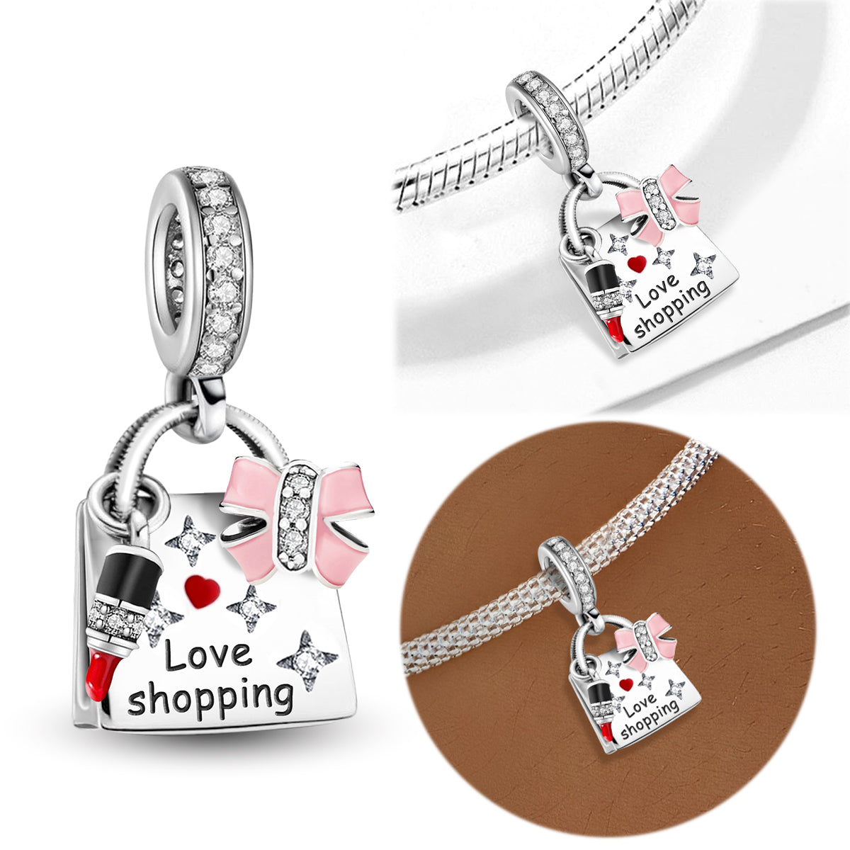 925 Sterling silver charm bead