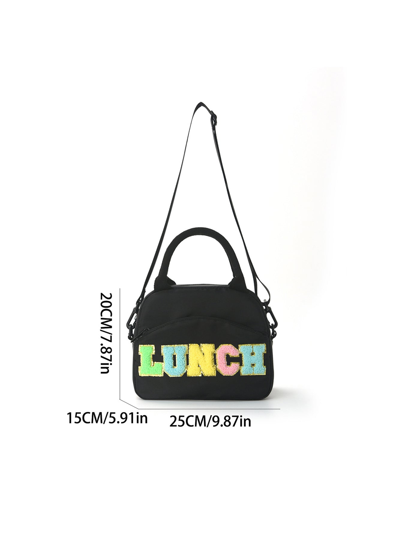 Embroidered lunch bag