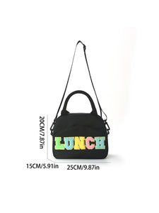 Embroidered lunch bag