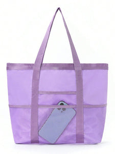 Multi-purpose foldable beach bag
