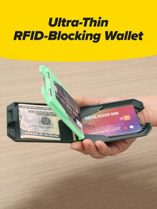 Ultra-Slim RFID Blocking Card Holder Wallet for Men