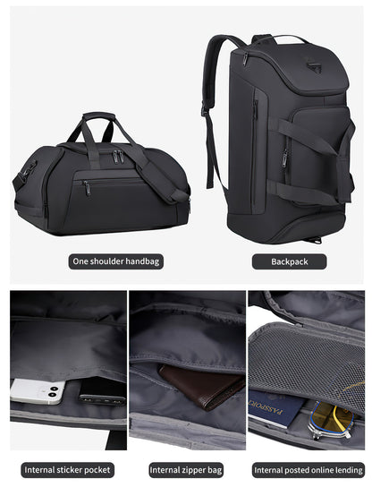Multifunctional Sports & Travel Backpack with Independent Shoe Compartment - 2 Colors