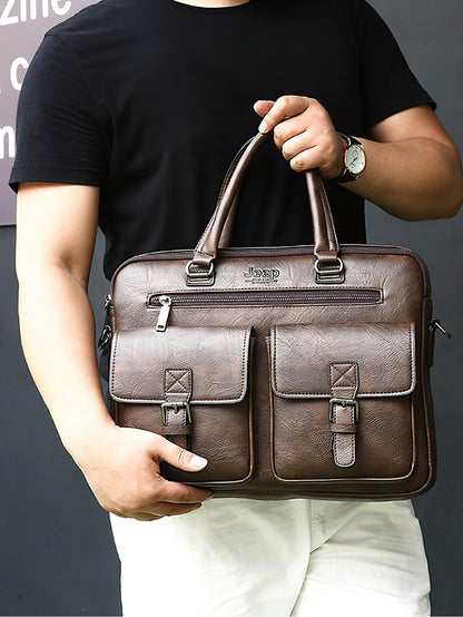 Title: Stylish and Functional Men's Shoulder Bag - Perfect for Business and Leisure - 3 Colors
