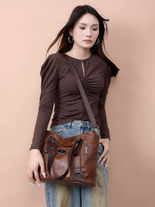 Vintage European Style Handbag - The Perfect Blend of Fashion and Functionality - 4 Colors