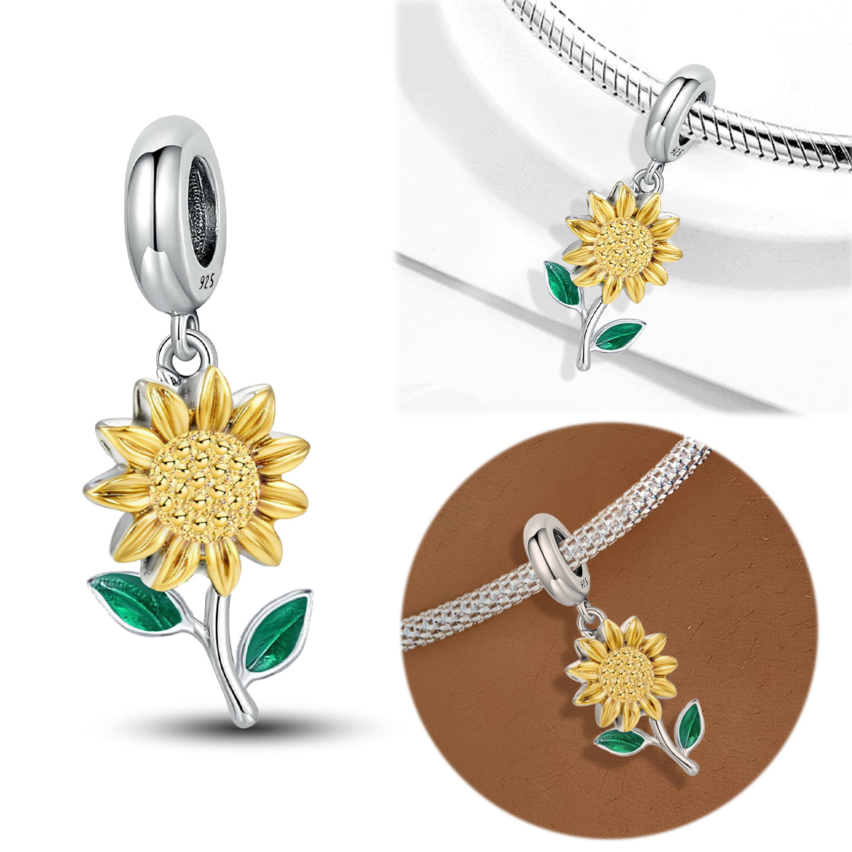 925 Sterling silver charm bead