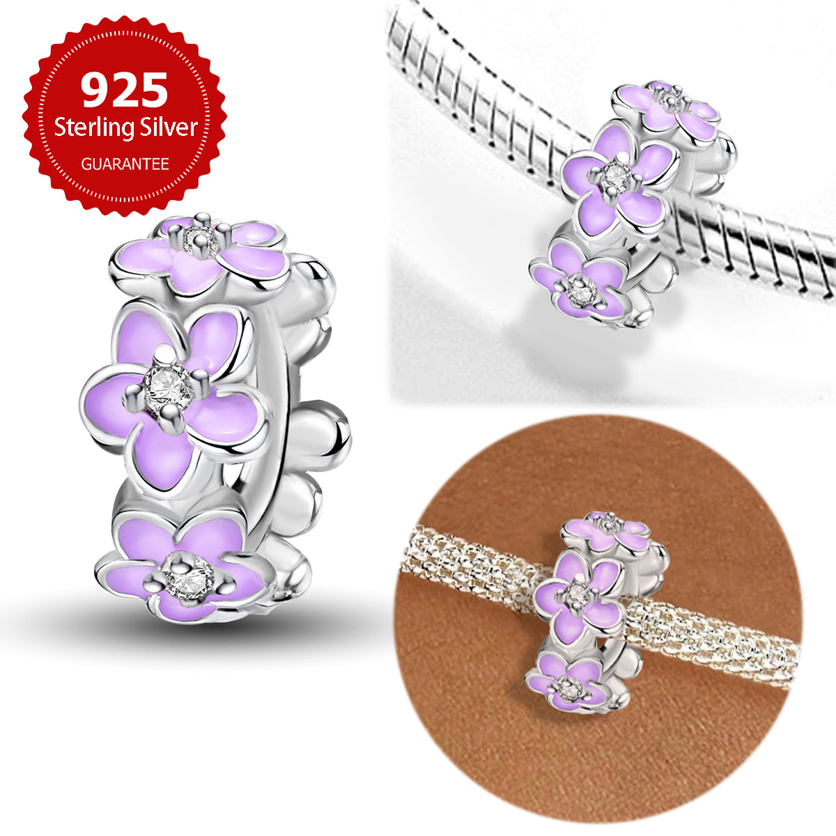 925 Sterling silver bead