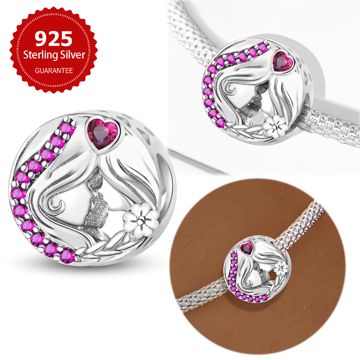 925 Sterling silver round bead