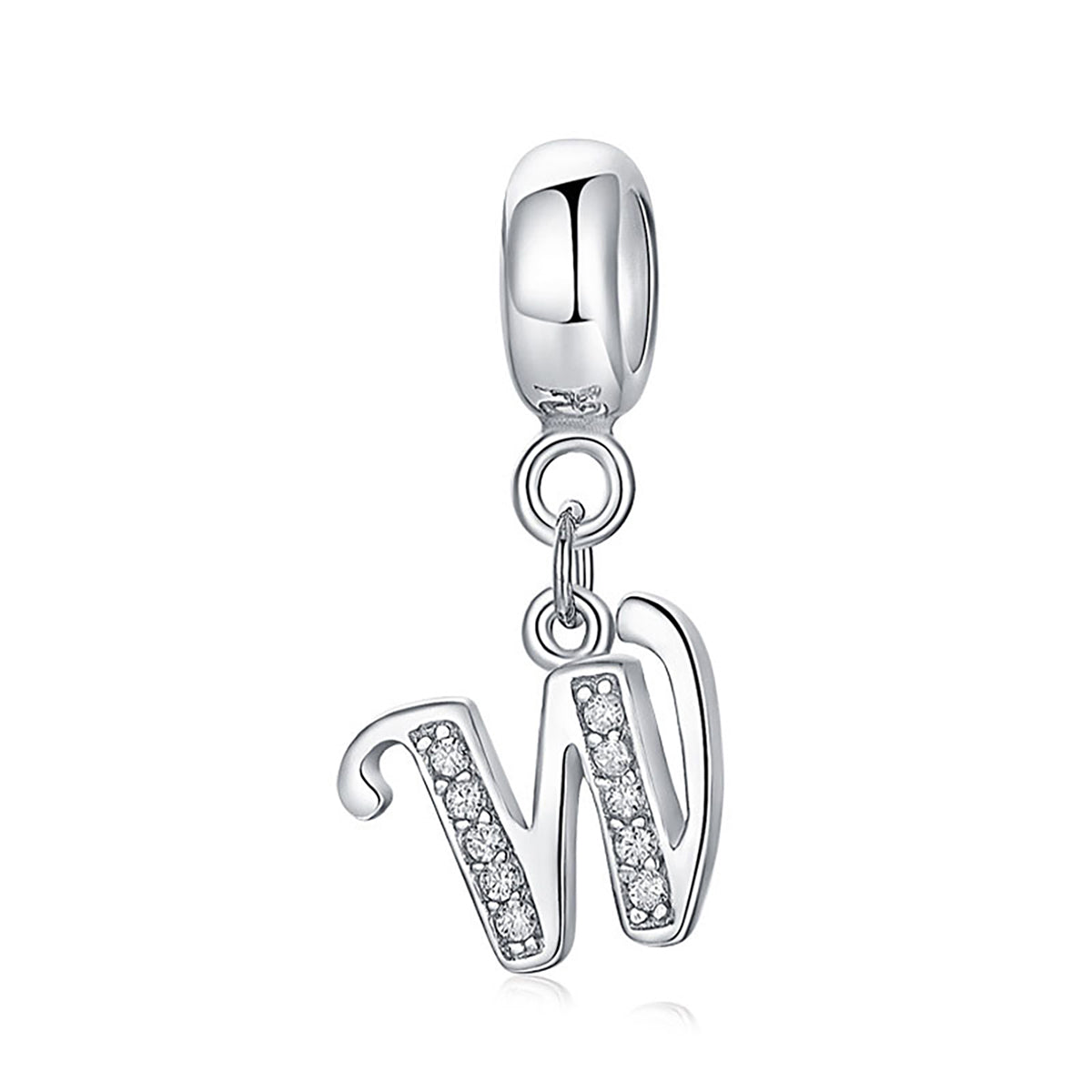 925 Sterling silver letter charm bead