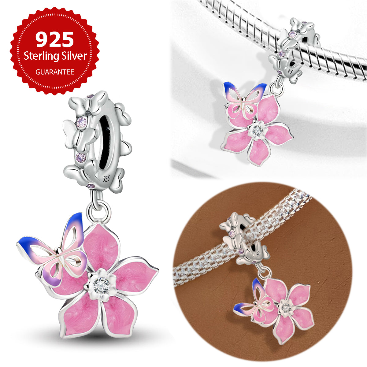 925 Sterling silver charm bead