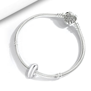 925 Sterling silver round charm bead
