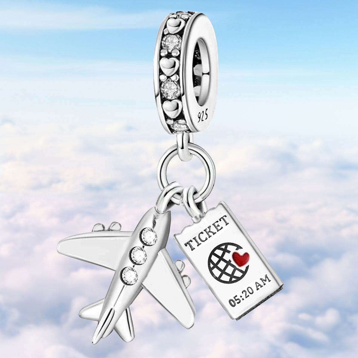 925 Sterling silver charm bead