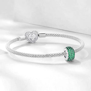 925 Sterling silver round charm bead