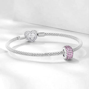 925 Sterling silver round charm bead
