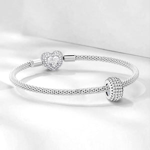 925 Sterling silver round charm bead