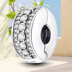 925 Sterling silver round  charm bead