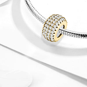 925 Sterling silver round charm bead