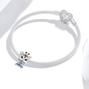 Giraffe Beads | Black Foam Base + Aquamarine Zirconia