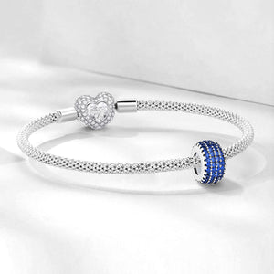 925 Sterling silver round charm bead