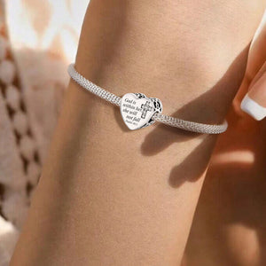 925 Sterling silver heart  charm bead
