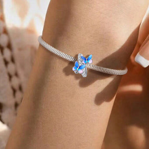 925 Sterling silver butterfly charm bead