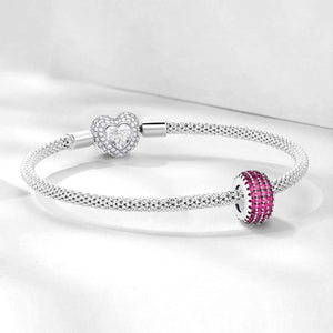 925 Sterling silver round charm bead
