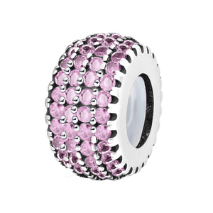925 Sterling silver round charm bead