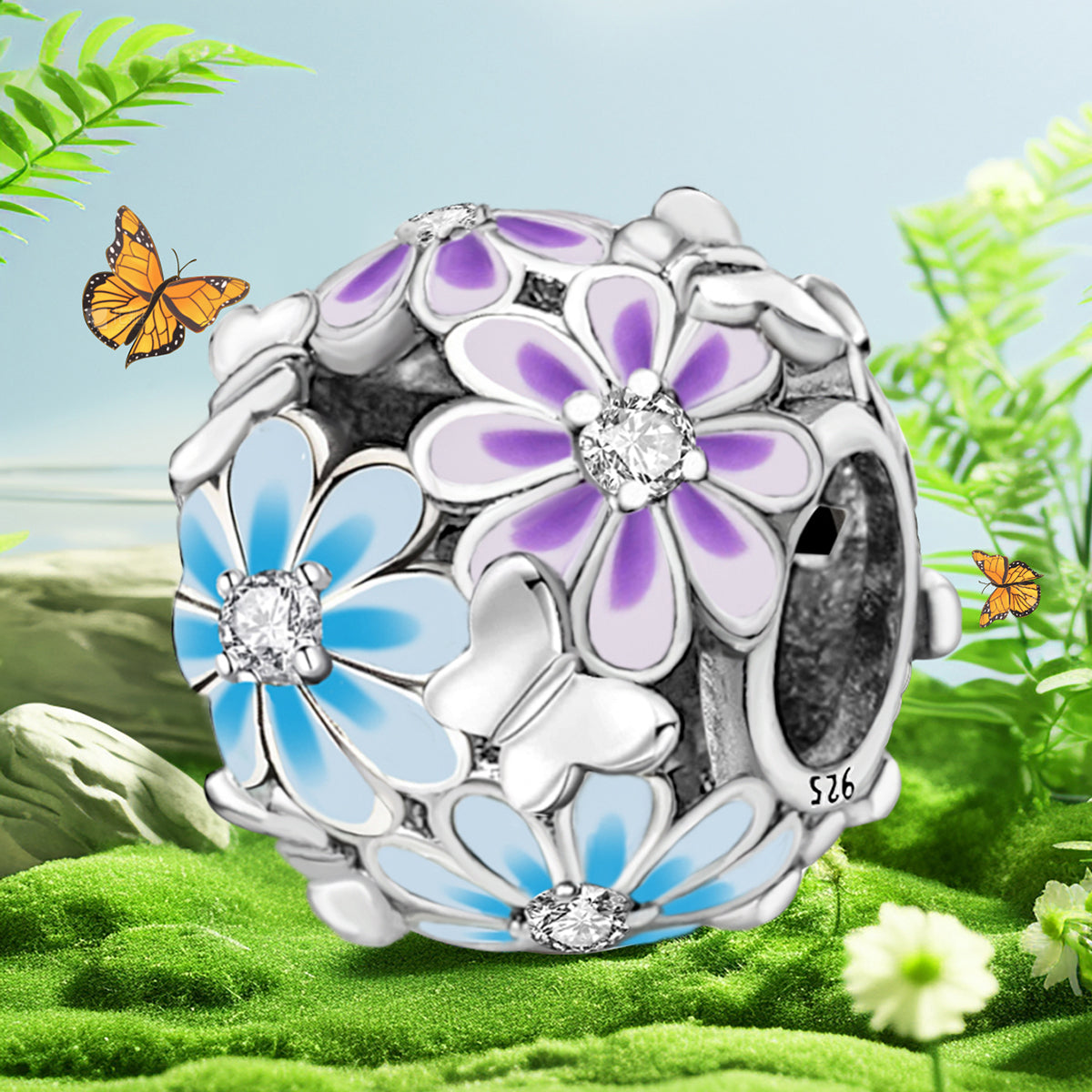 925 Sterling silver charm bead