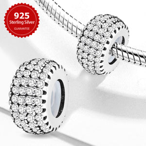 925 Sterling silver round charm bead