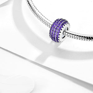 925 Sterling silver round charm bead