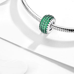 925 Sterling silver round charm bead