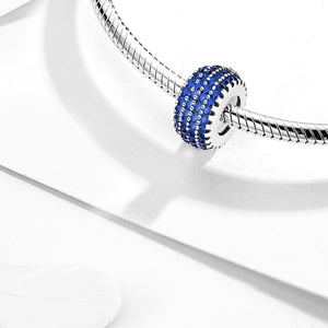 925 Sterling silver round charm bead
