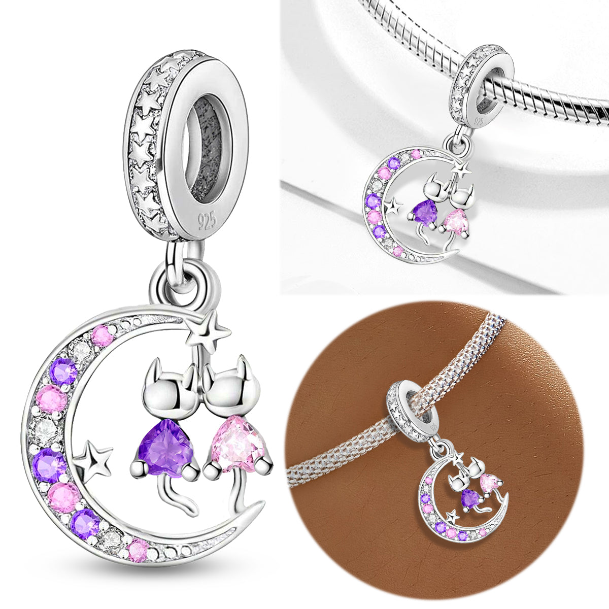 925 Sterling silver charm bead