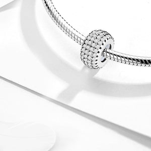 925 Sterling silver round charm bead