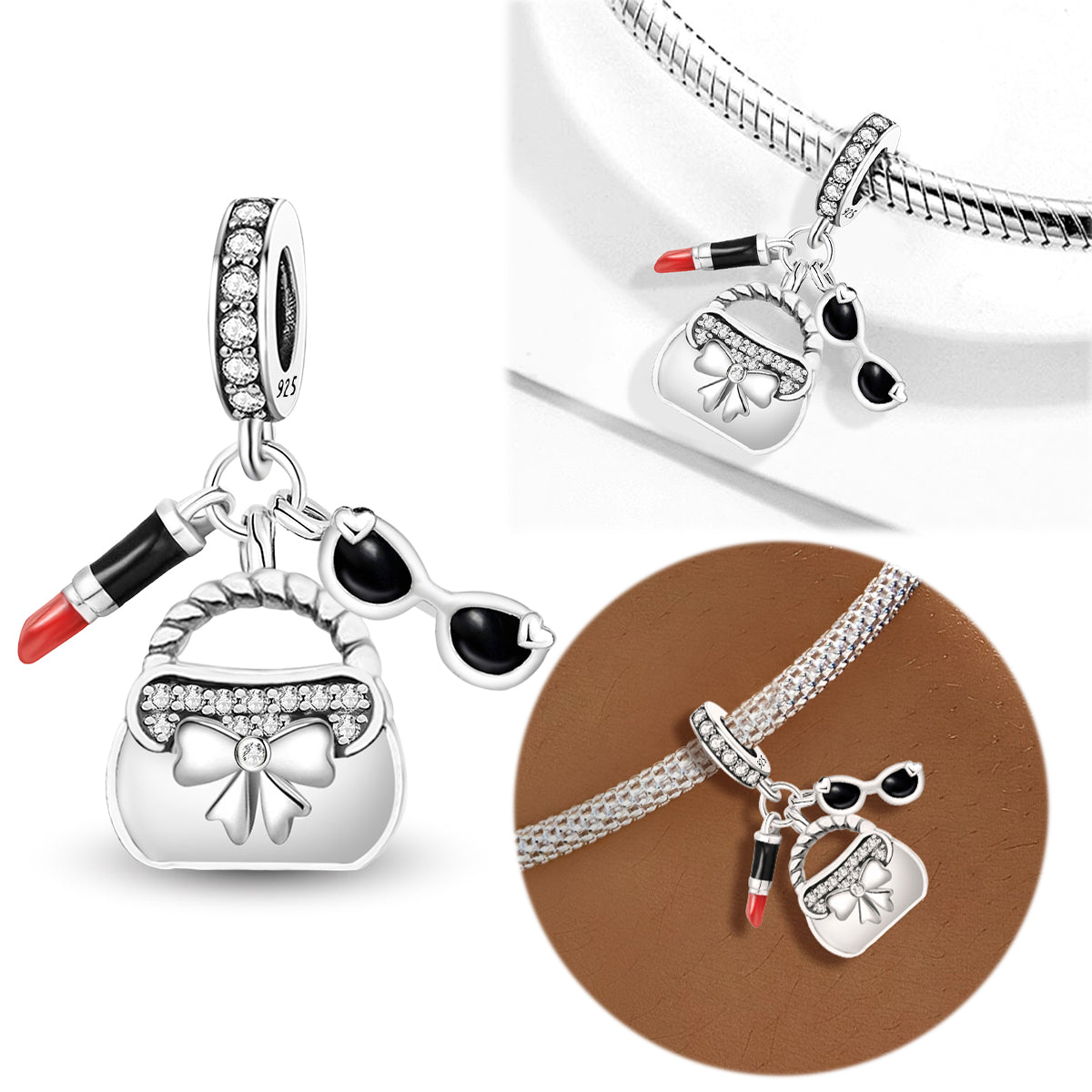 925 Sterling silver charm bead