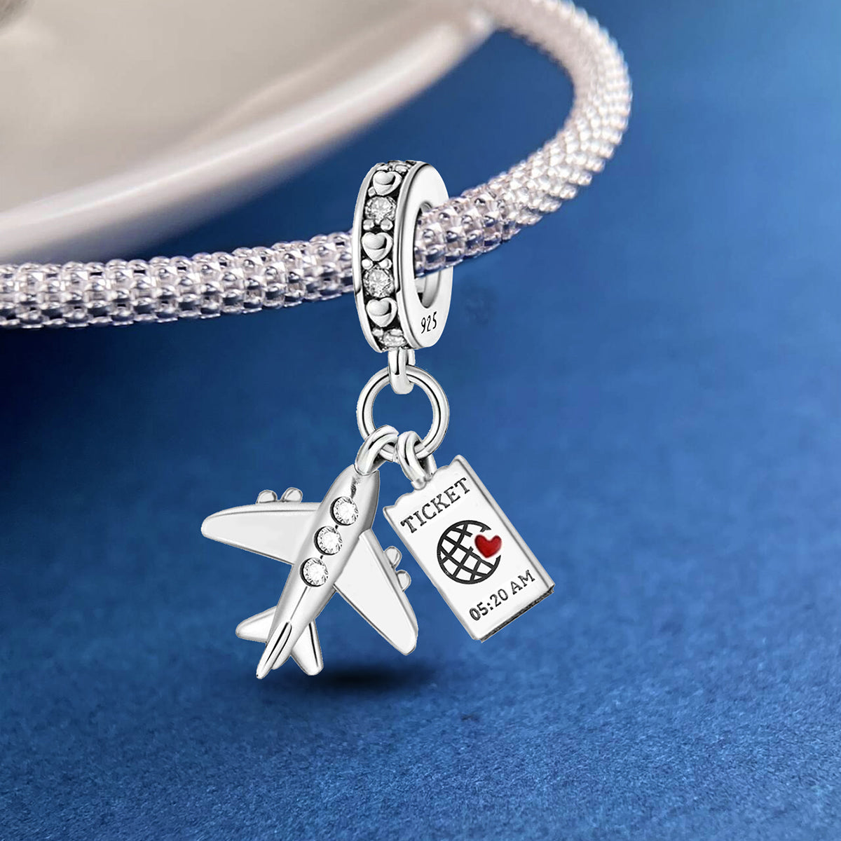 925 Sterling silver charm bead