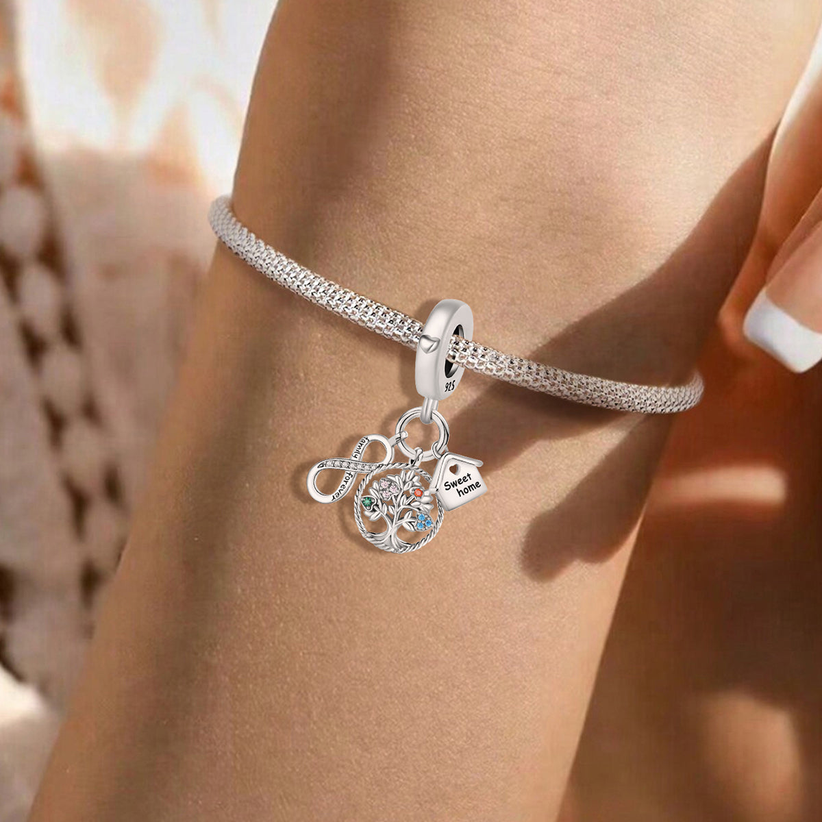 925 Sterling silver charm bead