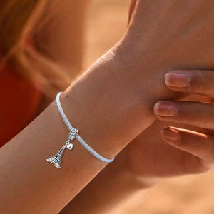 925 Sterling silver Eiffel Tower charm bead