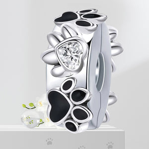 925 Sterling silver rose charm bead