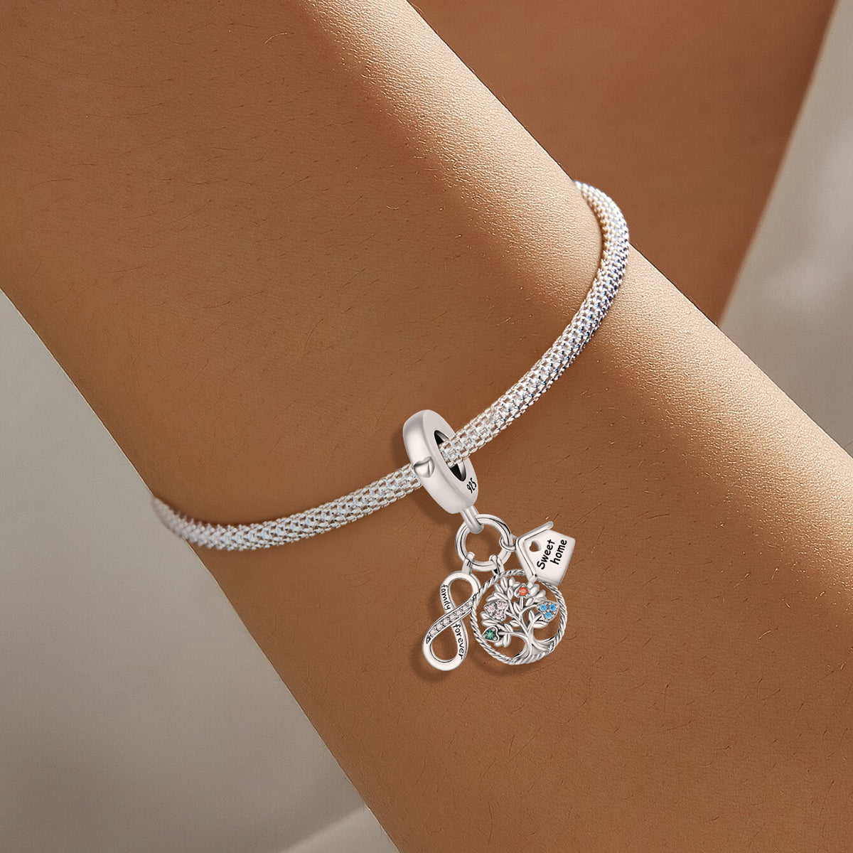 925 Sterling silver charm bead