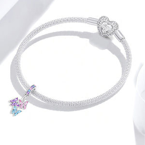 925 Sterling silver butterfly charm bead
